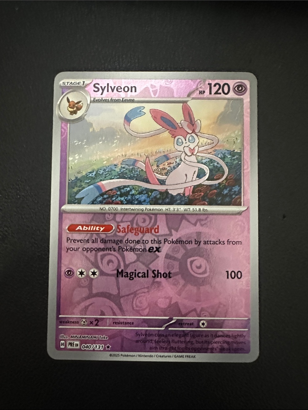 Sylveon Pink Trading Card - Sylveon